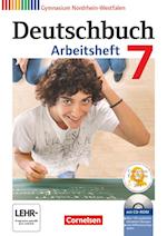 Deutschbuch 7. Schuljahr Gymnasium Nordrhein-Westfalen. Arbeitsheft mit Lösungen und Übungs-CD-ROM