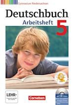 Deutschbuch 5. Schuljahr. Arbeitsheft mit Lösungen und Übungs-CD-ROM. Gymnasium Niedersachsen