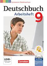 Deutschbuch 9. Schuljahr.  Arbeitsheft mit Lösungen und Übungs-CD-ROM. Gymnasium Niedersachsen