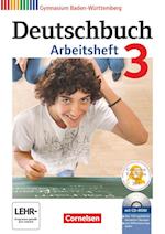 Deutschbuch Gymnasium 3: 7. Schuljahr. Arbeitsheft mit Lösungen und Übungs-CD-ROM. Baden-Württemberg