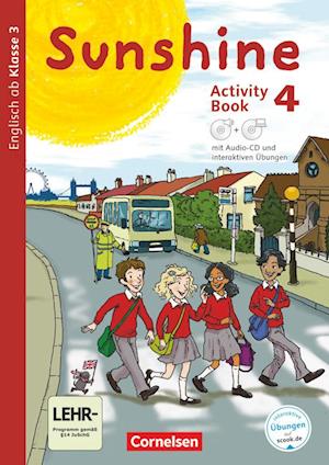 Sunshine - Allgemeine Ausgabe 4. Schuljahr - Activity Book mit interaktiven Übungen auf scook.de