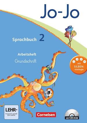 Jo-Jo Sprachbuch - Aktuelle allgemeine Ausgabe. 2. Schuljahr - Arbeitsheft in Grundschrift mit CD-ROM