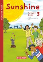Sunshine 3. Schuljahr. Activity Book mit Audio-CD, Minibildkarten und Faltboxen