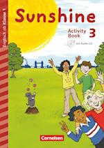 Sunshine - Early Start Edition 3. Schuljahr - Nordrhein-Westfalen - Activity Book mit Audio-CD, Minibildkarten und Faltbox