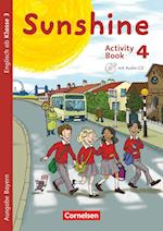 Sunshine 4. Jahrgangsstufe. Activity Book mit Audio-CD, Minibildkarten und Faltbox. Bayern