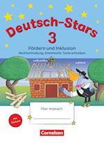 Deutsch-Stars 3. Schuljahr. Fördern und Inklusion - Übungsheft. Mit Lösungen