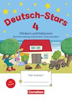 Deutsch-Stars 4. Schuljahr. Fördern und Inklusion - Übungsheft. Mit Lösungen
