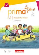 Prima - Los geht's! Deutsch für Kinder 2: Arbeitsbuch A1 (PB + CD)