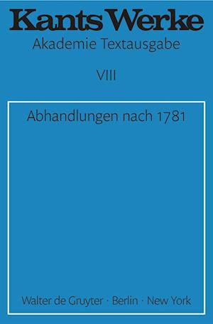 Abhandlungen Nach 1781