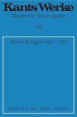 Abhandlungen Nach 1781