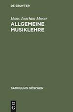 Allgemeine Musiklehre