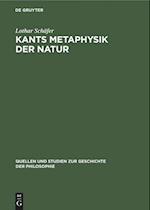 Kants Metaphysik der Natur