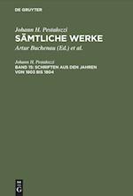 Sämtliche Werke, Band 15, Schriften aus den Jahren von 1803 bis 1804