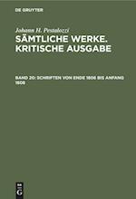 Schriften Von Ende 1806 Bis Anfang 1808