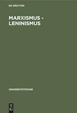 Marxismus - Leninismus