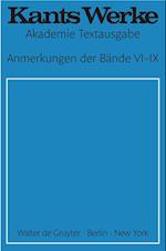 Anmerkungen der Bände VI¿IX