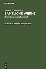 Schriften von 1818-1820