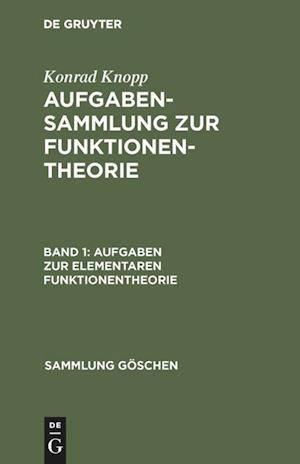 Aufgaben zur elementaren Funktionentheorie