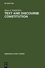 Text and Discourse Constitution