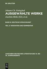 Deutsche Sprachkunst. Varianten und Kommentar