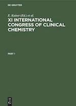 XI International Congress of Clinical Chemistry