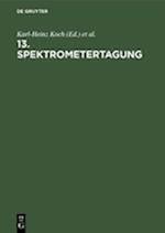 13. Spektrometertagung