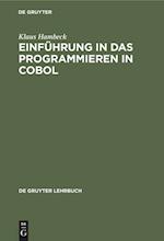 Einführung in das Programmieren in COBOL