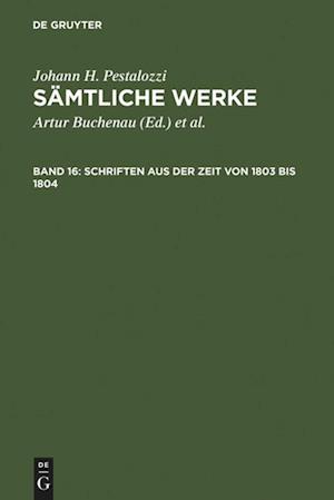 Schriften aus der Zeit von 1803 bis 1804