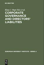 Corporate Governance and Directors' Liabilities