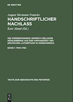 Handschriftlicher Nachlass, Band I, Texte Zur Geschichte Des Pietismus (1740-1752)