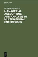 Managerial Accounting and Analysis in Multinational Enterprises