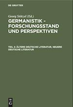 Ältere Deutsche Literatur, Neuere Deutsche Literatur