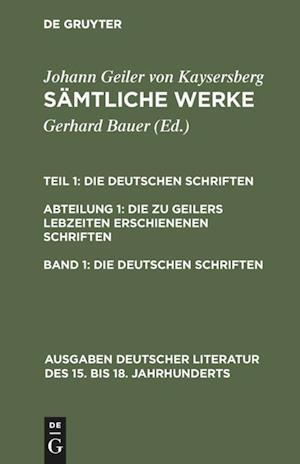 Sämtliche Werke, Band 1, Die Deutschen Schriften