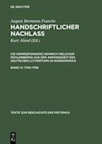 Handschriftlicher Nachlass, Band III, Texte Zur Geschichte Des Pietismus (1763-1768)