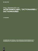 Wörterbücher / Dictionaries / Dictionnaires. 3. Teilband