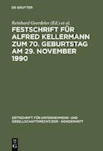 Festschrift Für Alfred Kellermann Zum 70. Geburtstag Am 29. November 1990