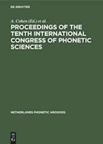 Proceedings of the Tenth International Congress of Phonetic Sciences