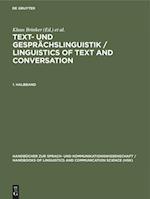 Text- und Gesprächslinguistik / Linguistics of Text and Conversation. 1. Halbband