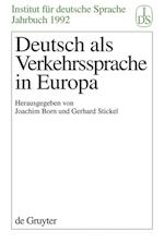 Deutsch als Verkehrssprache in Europa