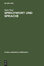 Sprichwort und Sprache