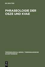 Phraseologie Der Osze Und Kvae