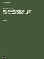 Handwörterbuch der Sexualwissenschaft