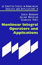 Nonlinear Integral Operators and Applications