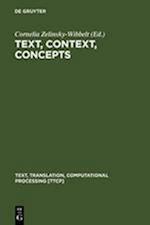 Text, Context, Concepts