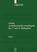Lexikon sprachtheoretischer Grundbegriffe des 17. und 18. Jahrhunderts