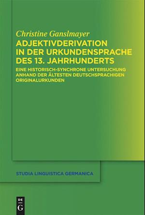 Adjektivderivation in der Urkundensprache des 13. Jahrhunderts