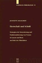 Herrschaft und Schrift