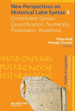 Constituent Syntax: Quantification, Numerals, Possession, Anaphora