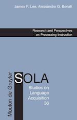 Research and Perspectives on Processing Instruction
