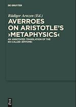 On Aristotle's 'Metaphysics'